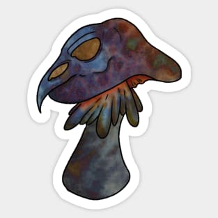 Death cap raven Sticker